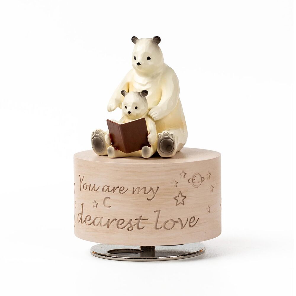 6805 Bear Music Box Figurine Sculpted Hand-Painted Musical Figure Gifts
